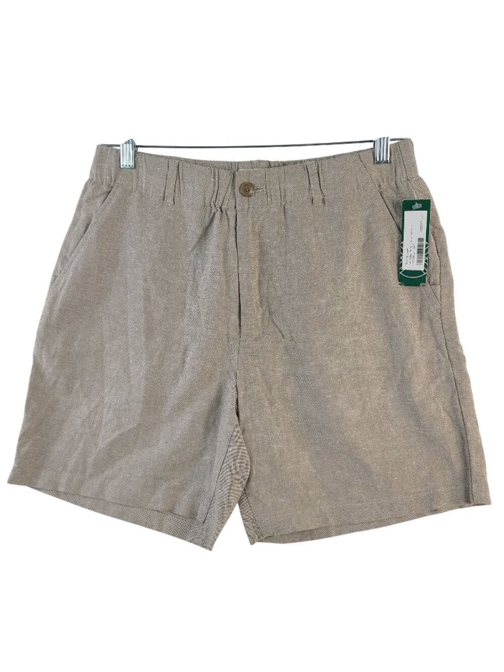 NEW Marine Layer Men's Saturday Hemp Chino Shorts Off-White Beige 7" Inseam Sz M